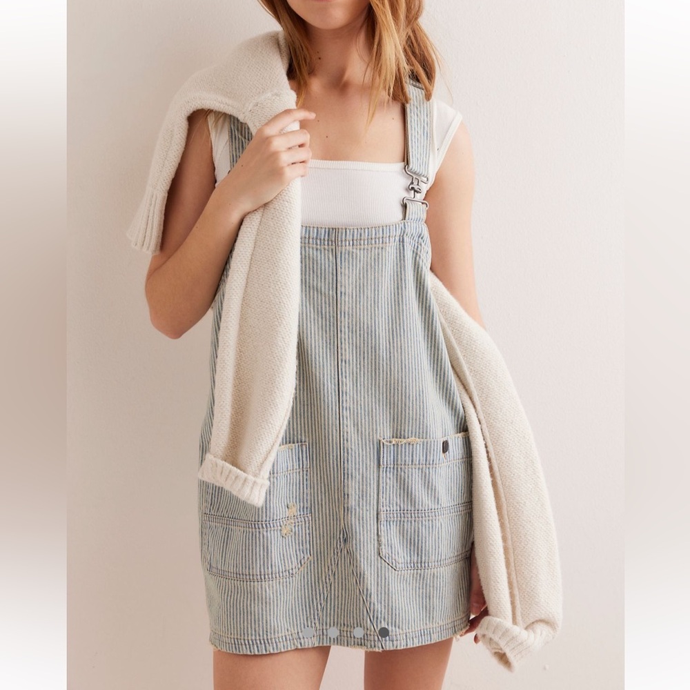 NWT Free People We The Free Overall Smock Mini Dress